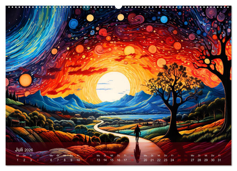 Visionäre Leinwand: Kreative Symbole für Träume und Visionen (CALVENDO Premium Wandkalender 2026)