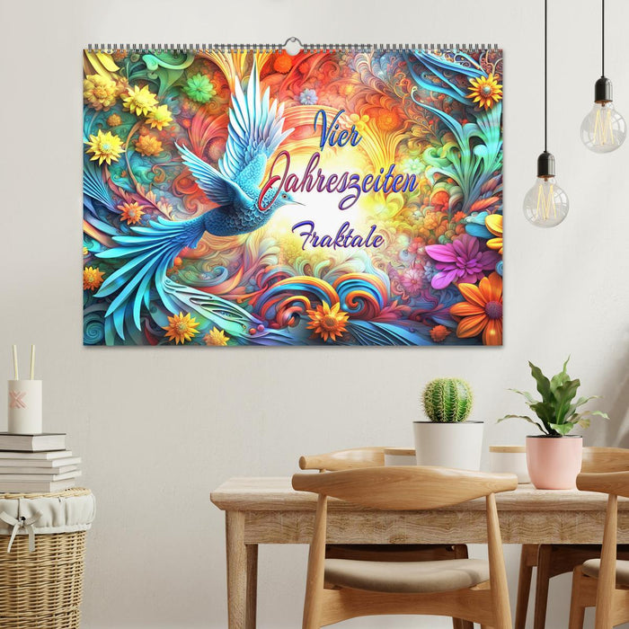 Vier Jahreszeiten Fraktale (CALVENDO Wandkalender 2026)