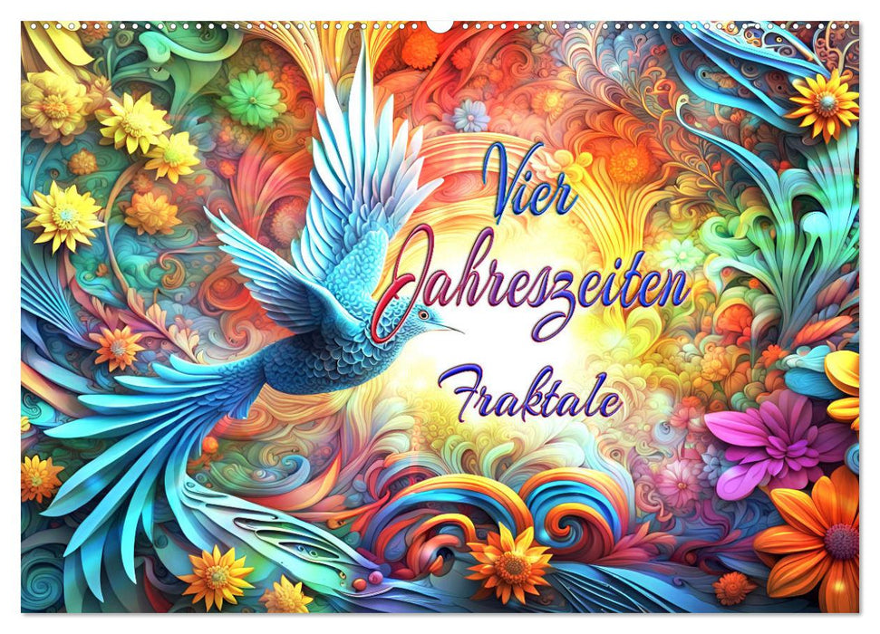 Vier Jahreszeiten Fraktale (CALVENDO Wandkalender 2026)