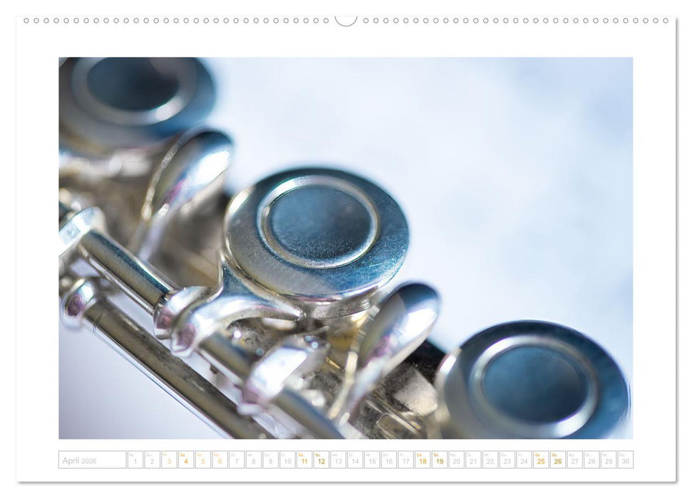 Die Querflöte, ein herrliches Instrument (CALVENDO Wandkalender 2026)