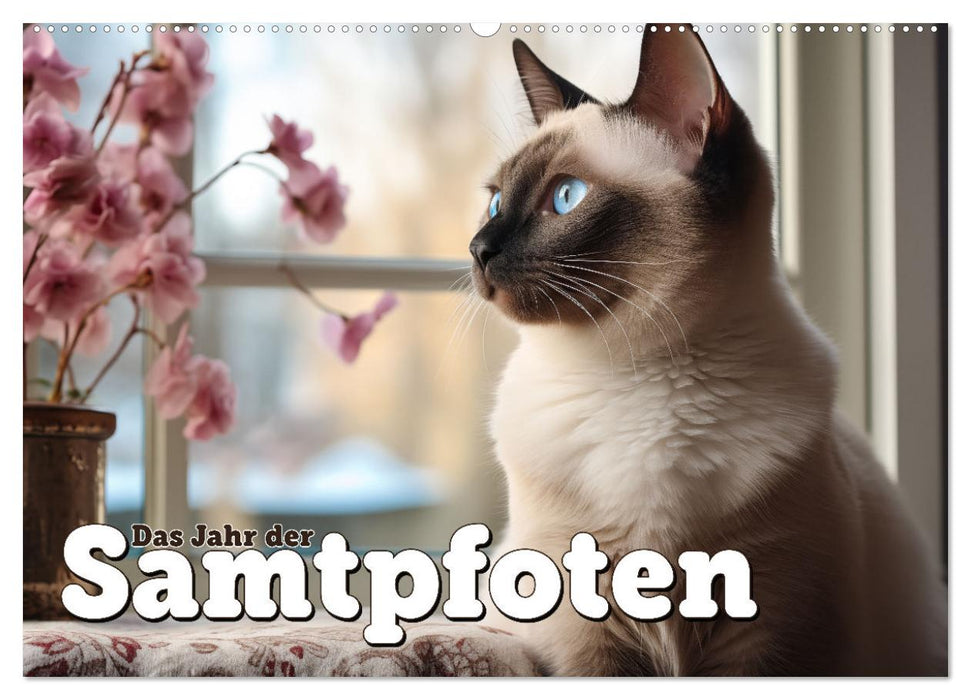Das Jahr der Samtpfoten (CALVENDO Wandkalender 2026)