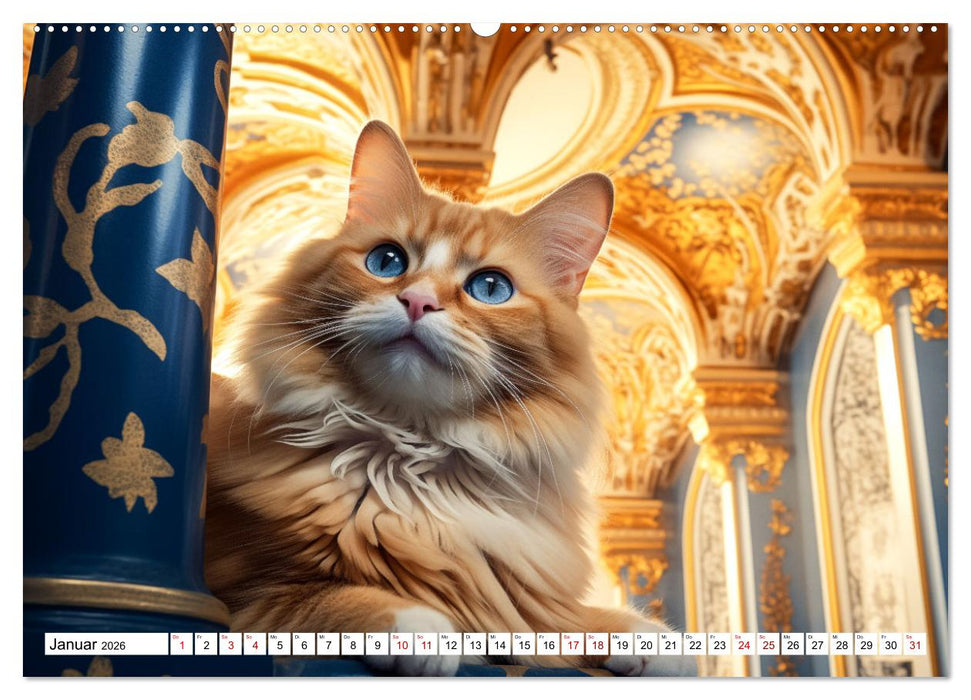 Das Jahr der Samtpfoten (CALVENDO Wandkalender 2026)