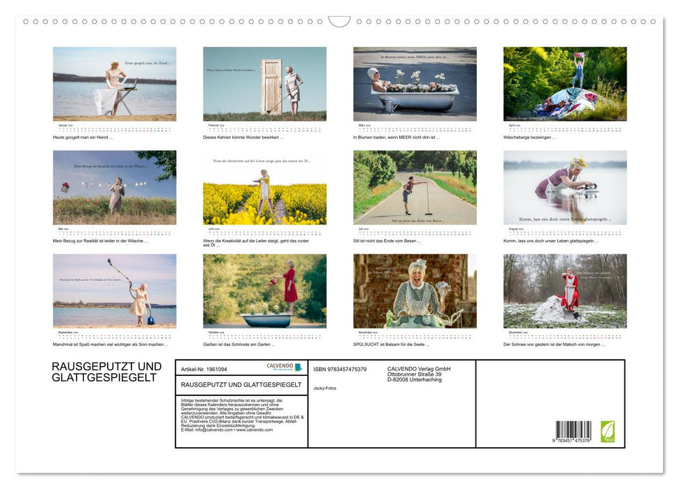 RAUSGEPUTZT UND GLATTGESPIEGELT (CALVENDO Wandkalender 2026)