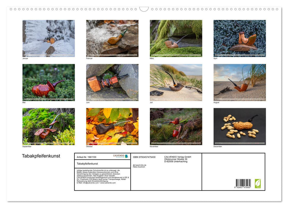 Tabakpfeifenkunst (CALVENDO Wandkalender 2026)