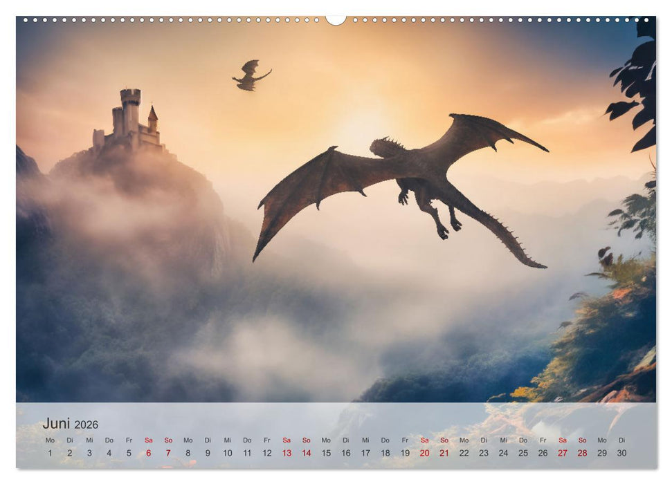 Im Land der schönen Drachen (CALVENDO Premium Wandkalender 2026)