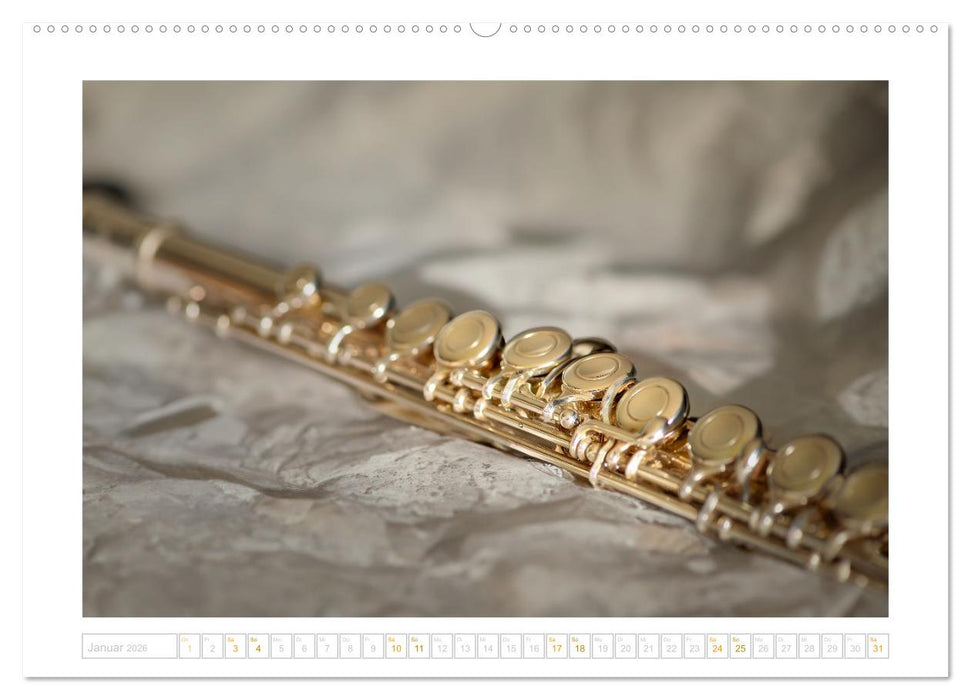 Die Querflöte, ein herrliches Instrument (CALVENDO Premium Wandkalender 2026)