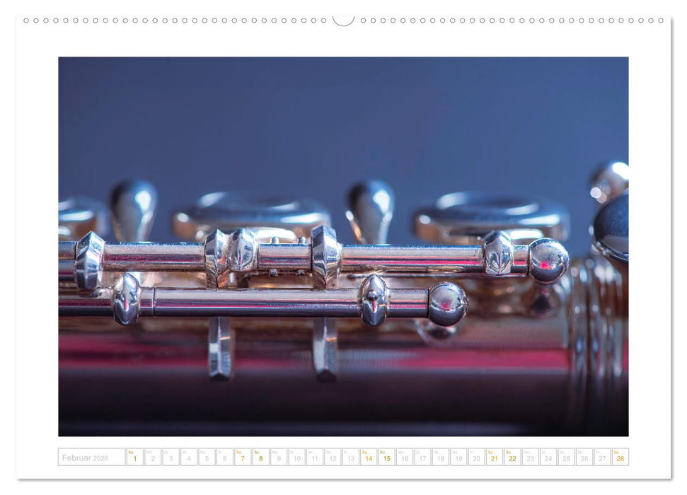 Die Querflöte, ein herrliches Instrument (CALVENDO Premium Wandkalender 2026)