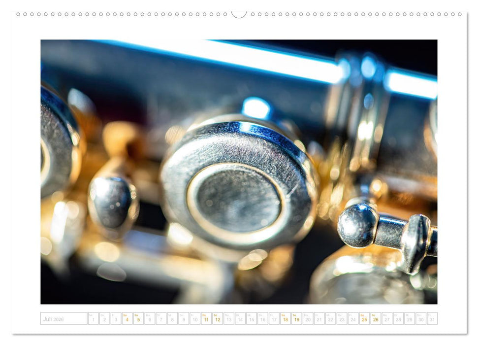 Die Querflöte, ein herrliches Instrument (CALVENDO Premium Wandkalender 2026)