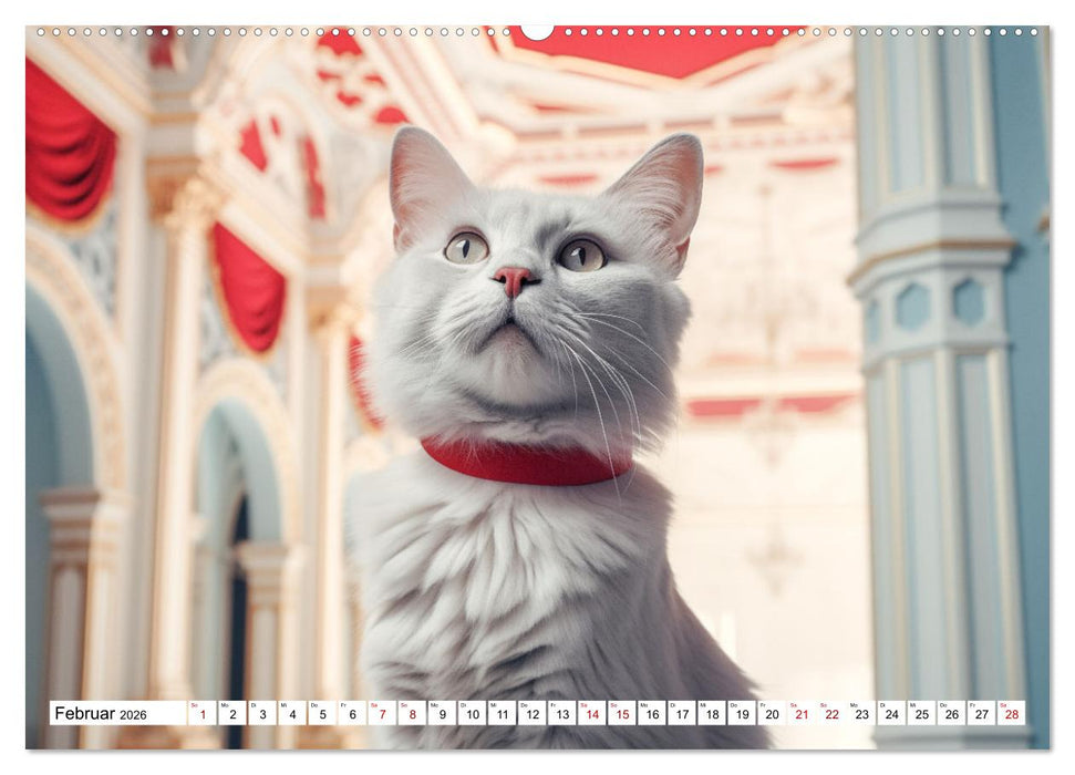 Das Jahr der Samtpfoten (CALVENDO Premium Wandkalender 2026)