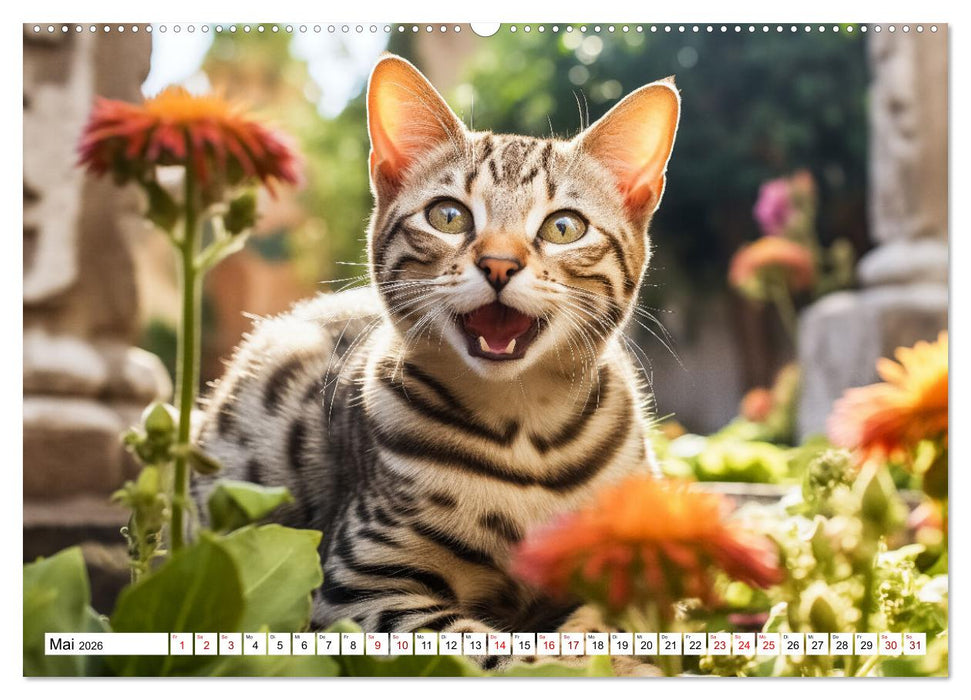 Das Jahr der Samtpfoten (CALVENDO Premium Wandkalender 2026)