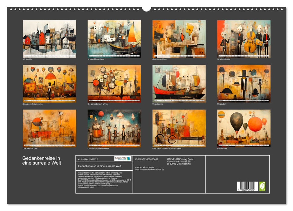 Gedankenreise in eine surreale Welt (CALVENDO Wandkalender 2026)