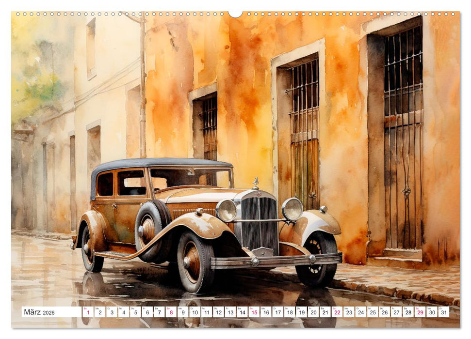 Oldtimer - Vergangenheit neu entdeckt (CALVENDO Wandkalender 2026)