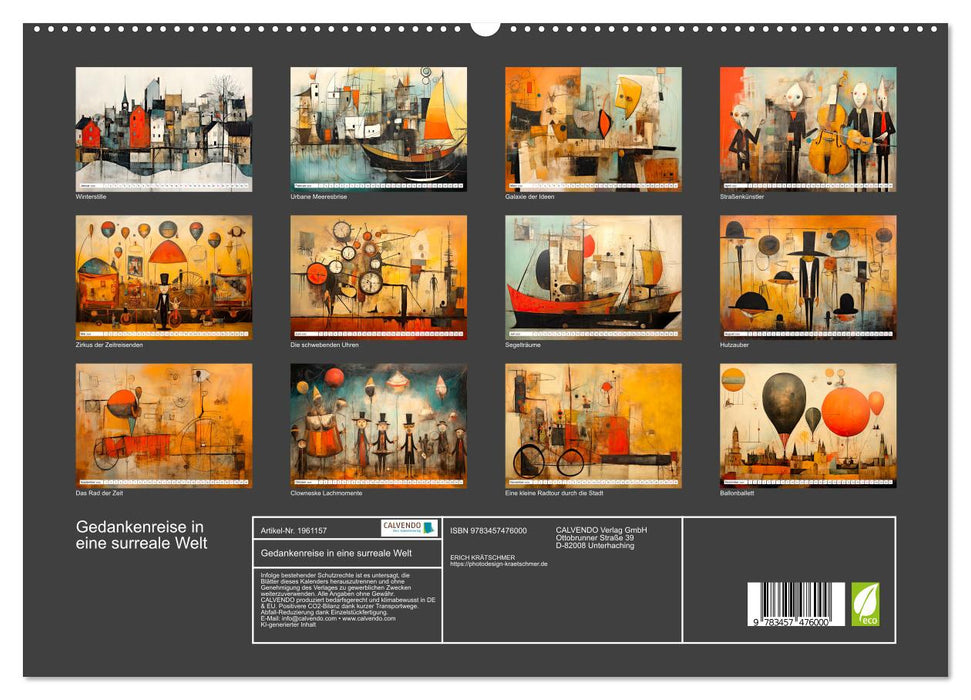 Gedankenreise in eine surreale Welt (CALVENDO Premium Wandkalender 2026)