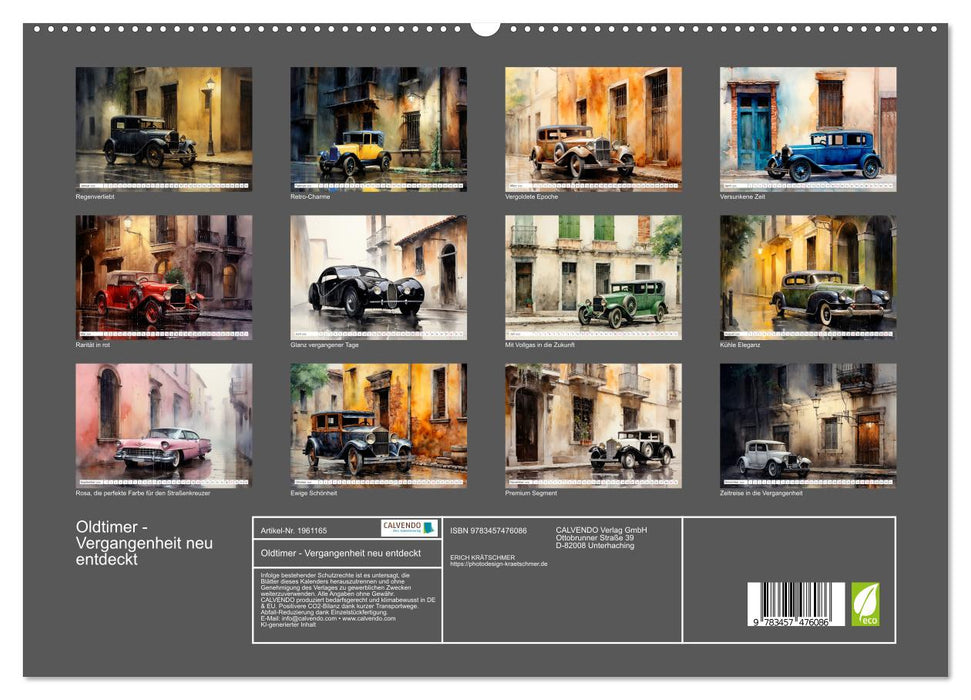 Oldtimer - Vergangenheit neu entdeckt (CALVENDO Premium Wandkalender 2026)