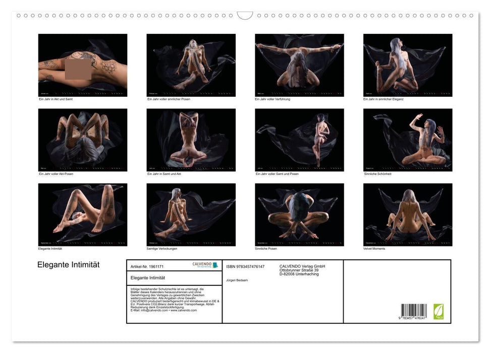 Elegante Intimität (CALVENDO Wandkalender 2026)