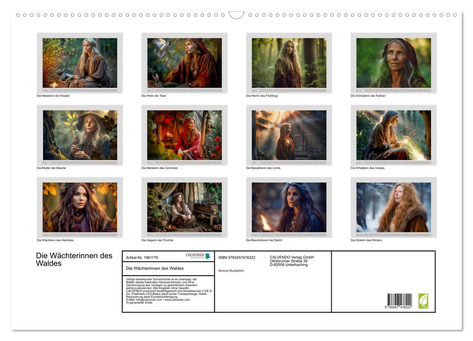 Die Wächterinnen des Waldes (CALVENDO Wandkalender 2026)
