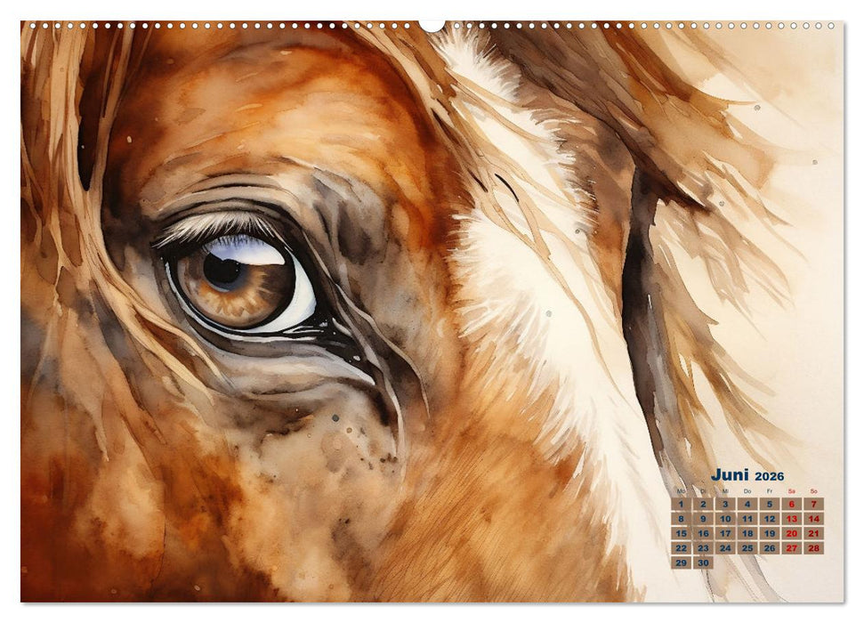 Kraftpakete in Aquarell (CALVENDO Premium Wandkalender 2026)