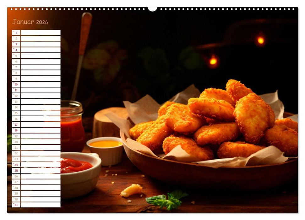 Fastfood Ästhetik (CALVENDO Premium Wandkalender 2026)