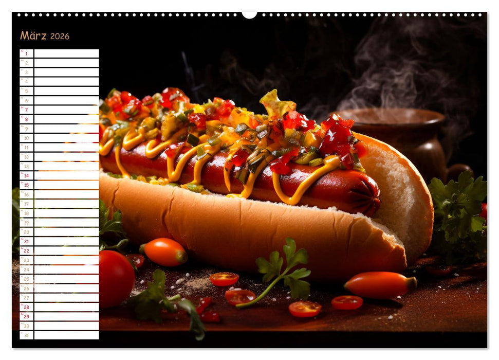 Fastfood Ästhetik (CALVENDO Premium Wandkalender 2026)