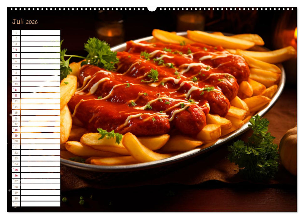 Fastfood Ästhetik (CALVENDO Premium Wandkalender 2026)