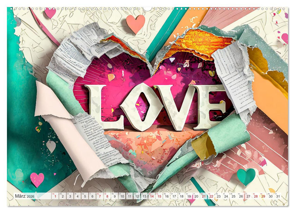 Ein ganzes Jahr voller Liebe (CALVENDO Wandkalender 2026)