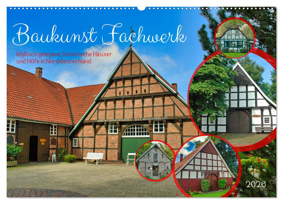 Baukunst Fachwerk (CALVENDO Wandkalender 2026)