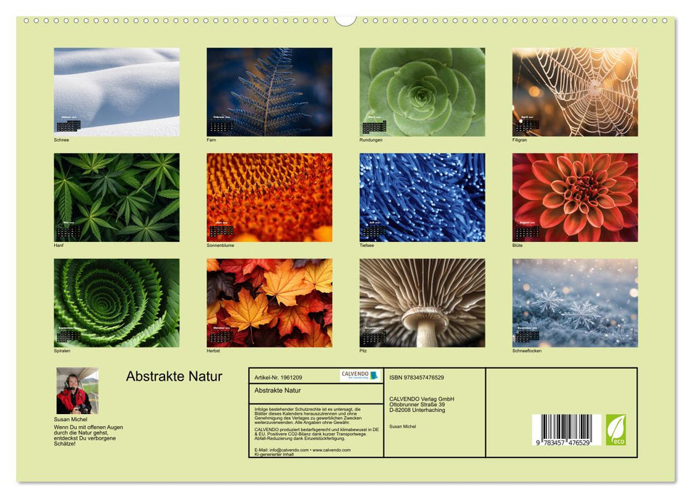 Abstrakte Natur (CALVENDO Premium Wandkalender 2026)