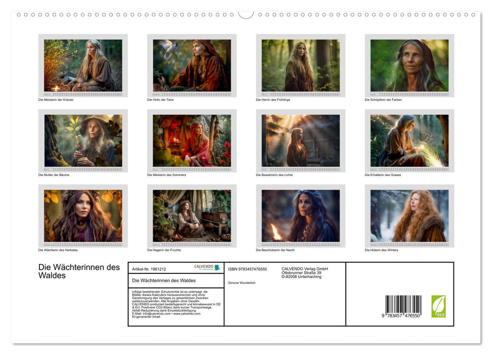 Die Wächterinnen des Waldes (CALVENDO Premium Wandkalender 2026)