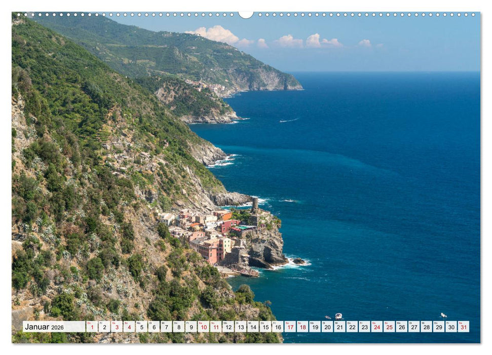 Die Italienische Riviera - Ligurien (CALVENDO Wandkalender 2026)