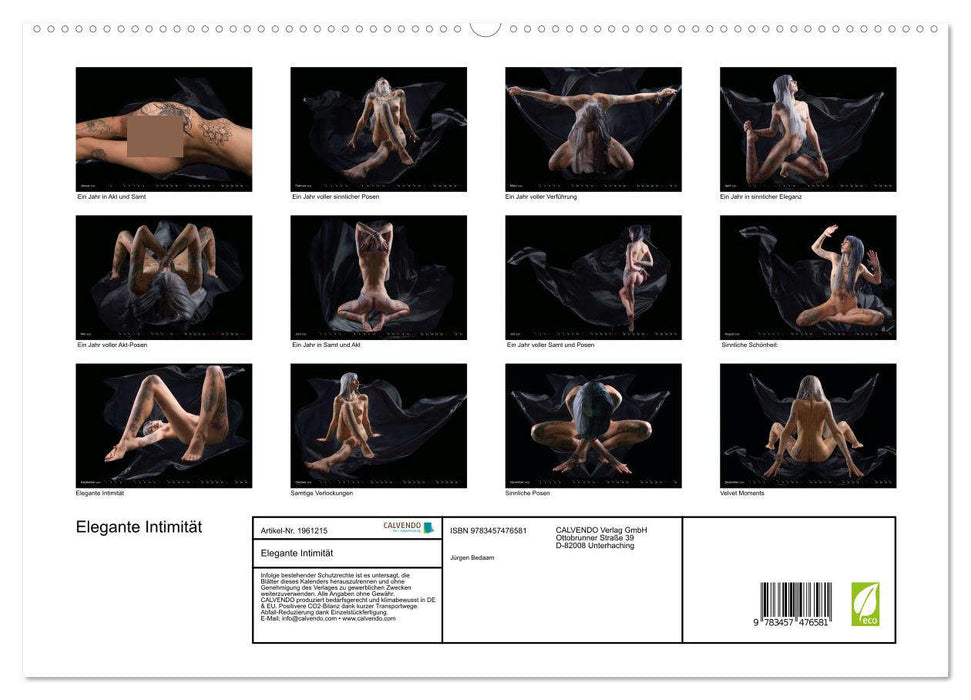 Elegante Intimität (CALVENDO Premium Wandkalender 2026)