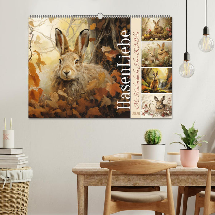 Hasenliebe (CALVENDO Wandkalender 2026)
