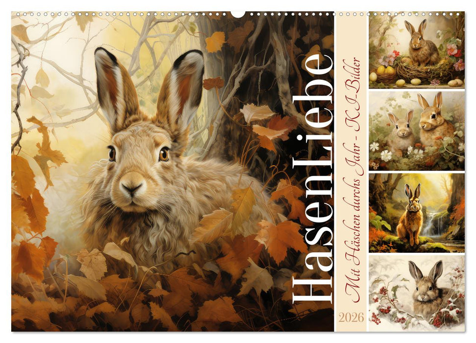Hasenliebe (CALVENDO Wandkalender 2026)
