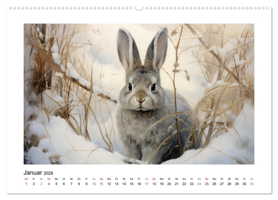 Hasenliebe (CALVENDO Wandkalender 2026)