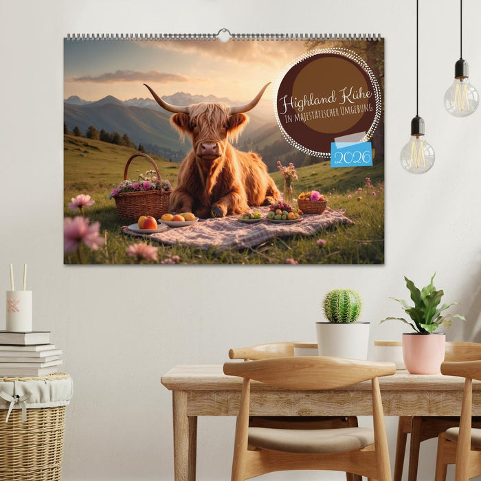 Highland Kühe (CALVENDO Wandkalender 2026)