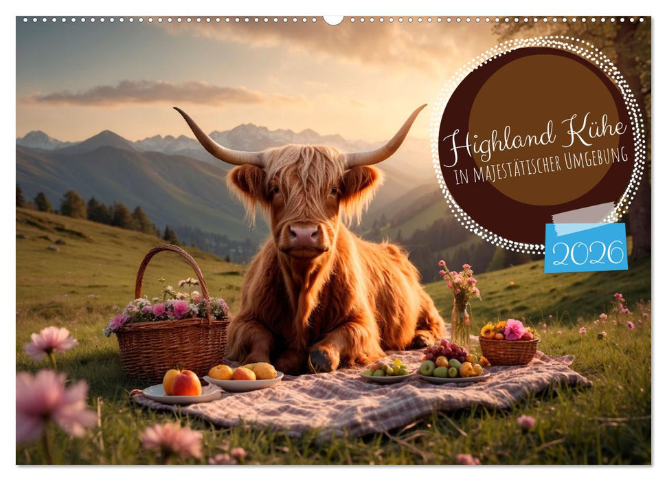 Highland Kühe (CALVENDO Wandkalender 2026)