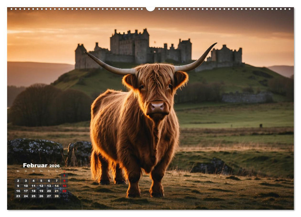Highland Kühe (CALVENDO Wandkalender 2026)