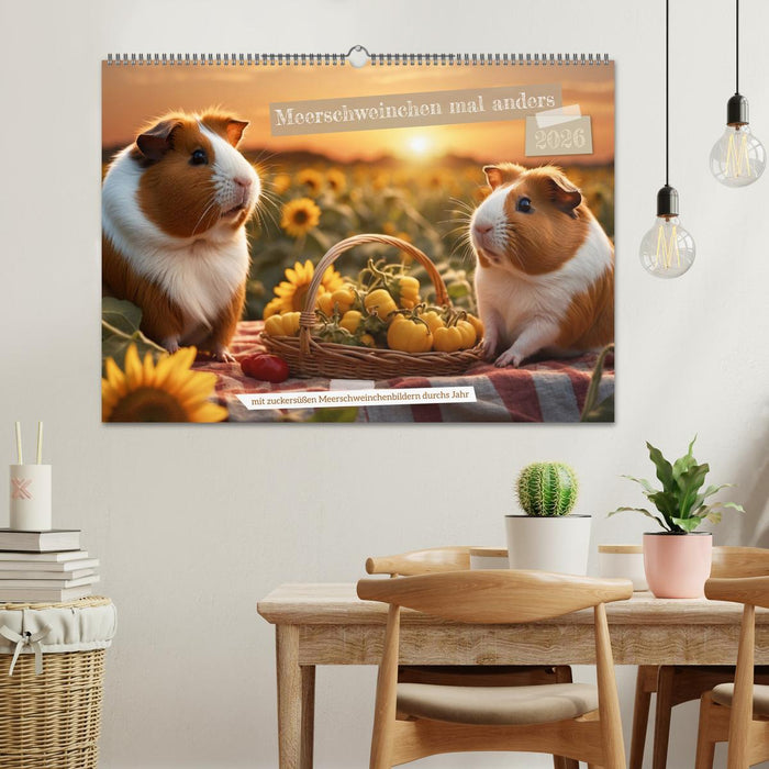 Meerschweinchen mal anders! (CALVENDO Wandkalender 2026)