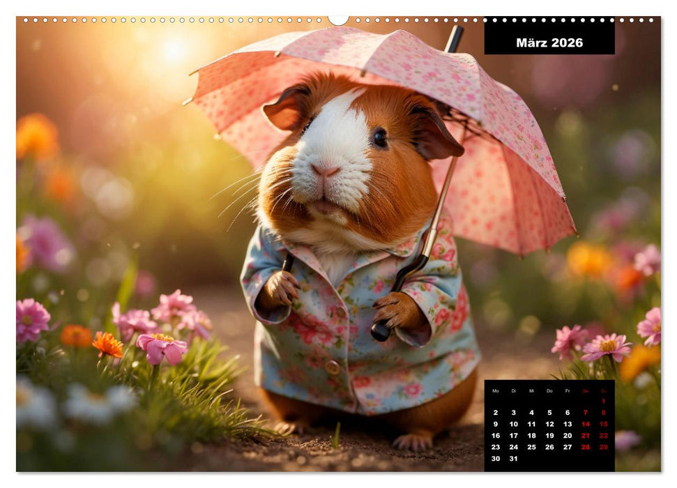 Meerschweinchen mal anders! (CALVENDO Wandkalender 2026)