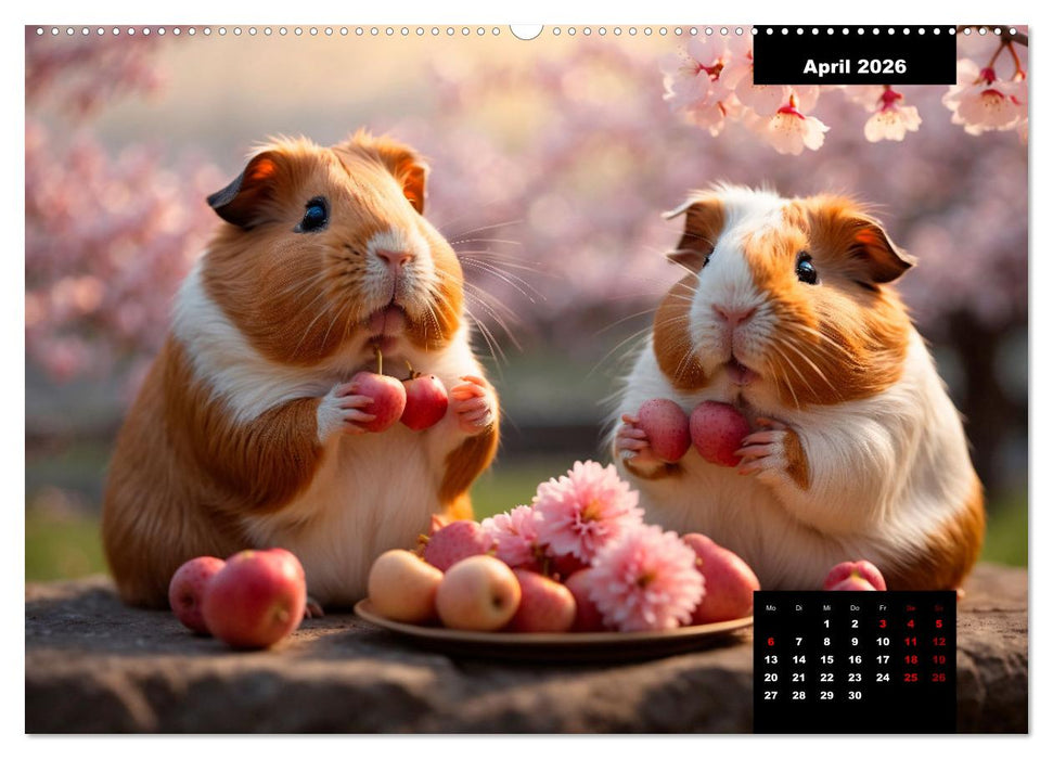 Meerschweinchen mal anders! (CALVENDO Wandkalender 2026)