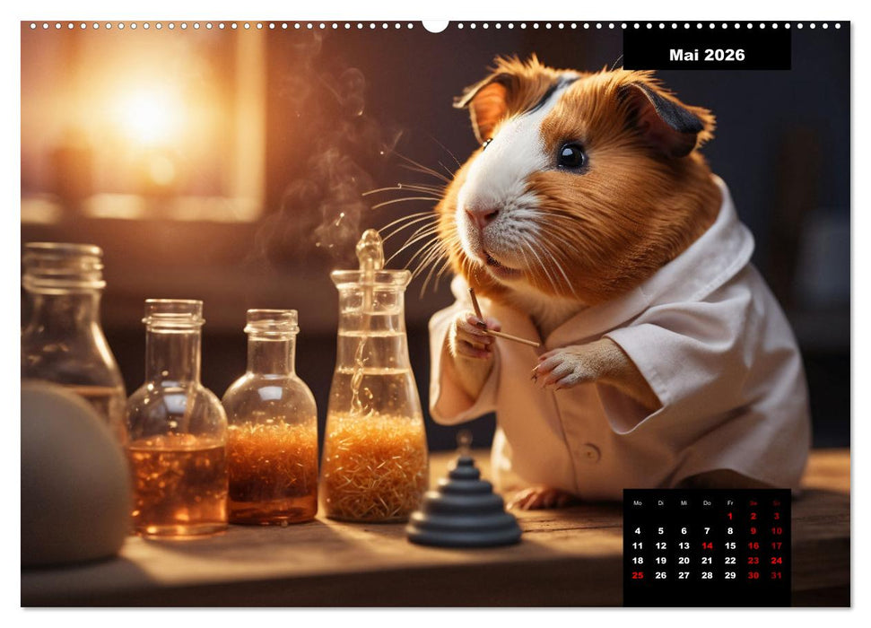 Meerschweinchen mal anders! (CALVENDO Wandkalender 2026)