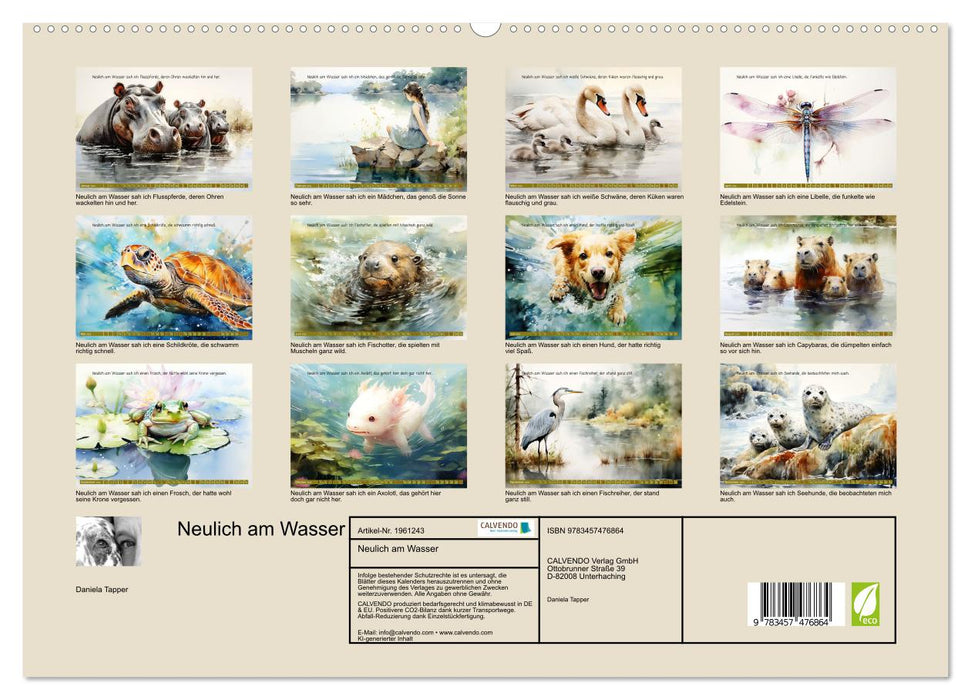 Neulich am Wasser (CALVENDO Premium Wandkalender 2026)