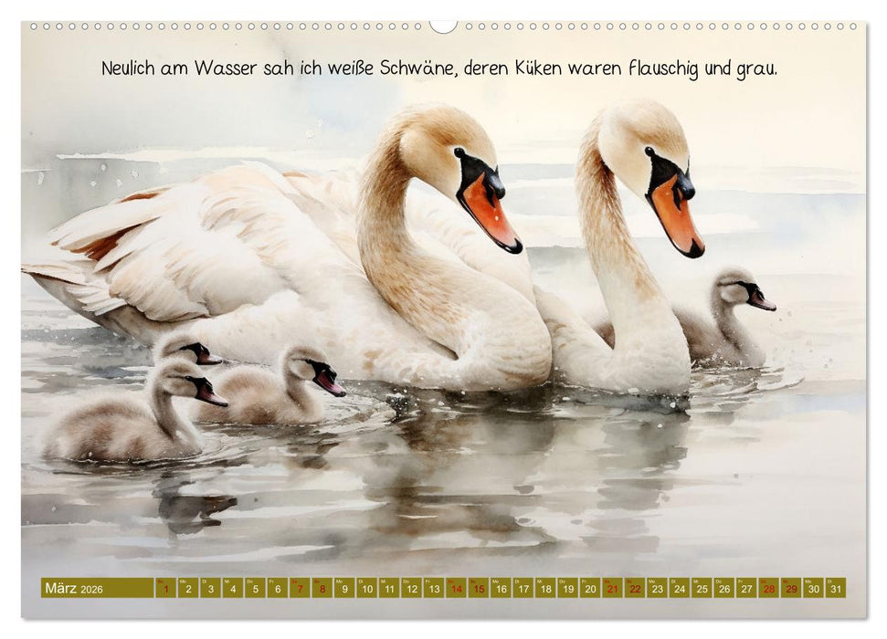 Neulich am Wasser (CALVENDO Premium Wandkalender 2026)