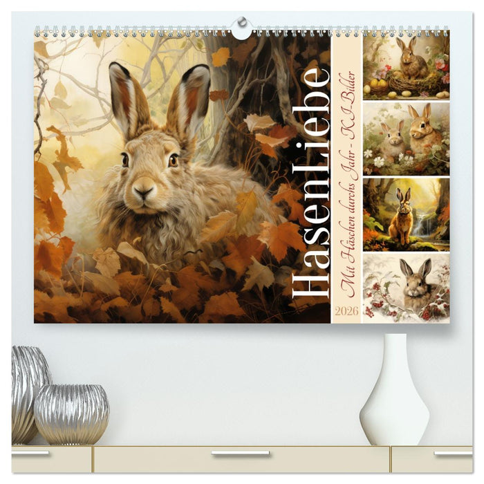 Hasenliebe (CALVENDO Premium Wandkalender 2026)