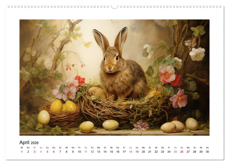 Hasenliebe (CALVENDO Premium Wandkalender 2026)