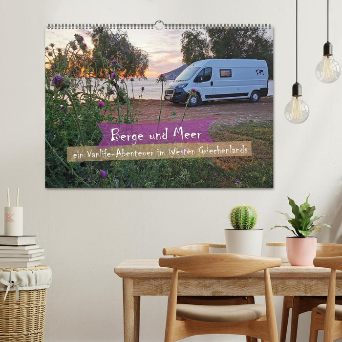 Berge und Meer: ein Vanlife-Abenteuer im Westen Griechenlands (CALVENDO Wandkalender 2026)