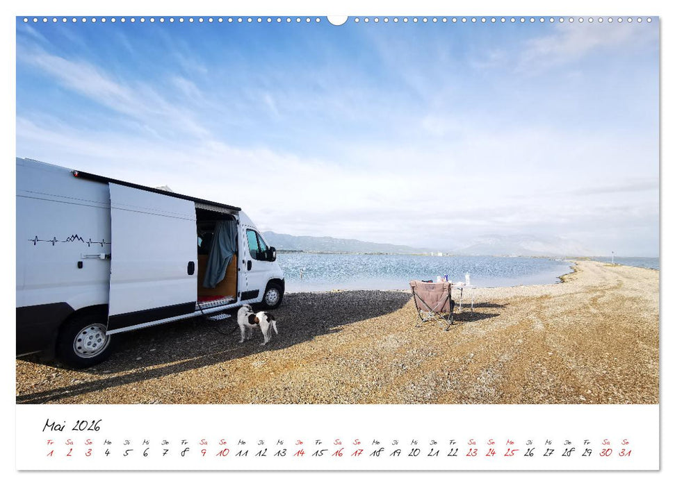 Berge und Meer: ein Vanlife-Abenteuer im Westen Griechenlands (CALVENDO Wandkalender 2026)