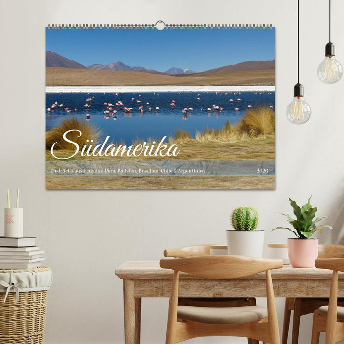 Entdecke Südamerika: Monat für Monat (CALVENDO Wandkalender 2026)