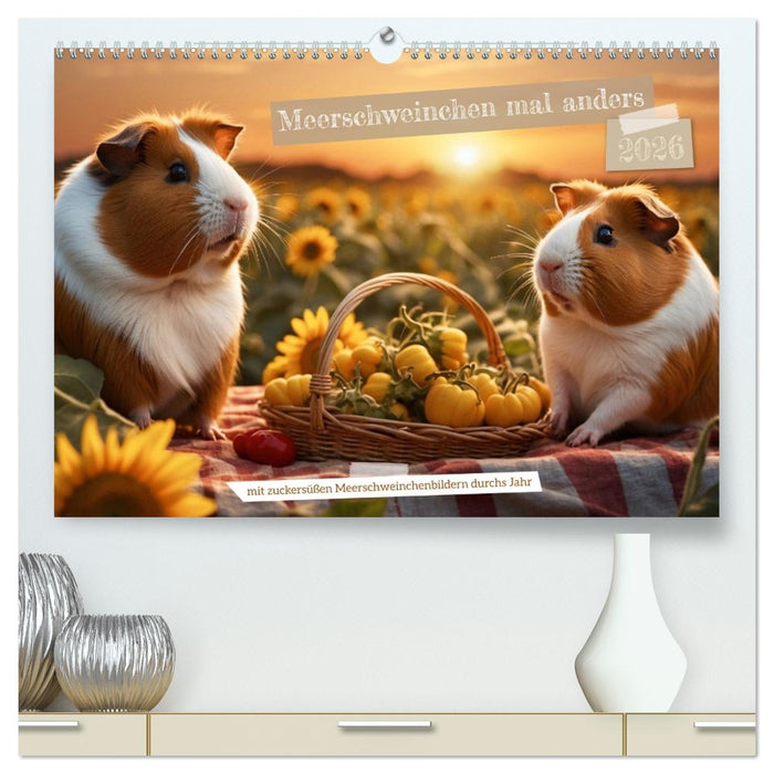 Meerschweinchen mal anders! (CALVENDO Premium Wandkalender 2026)