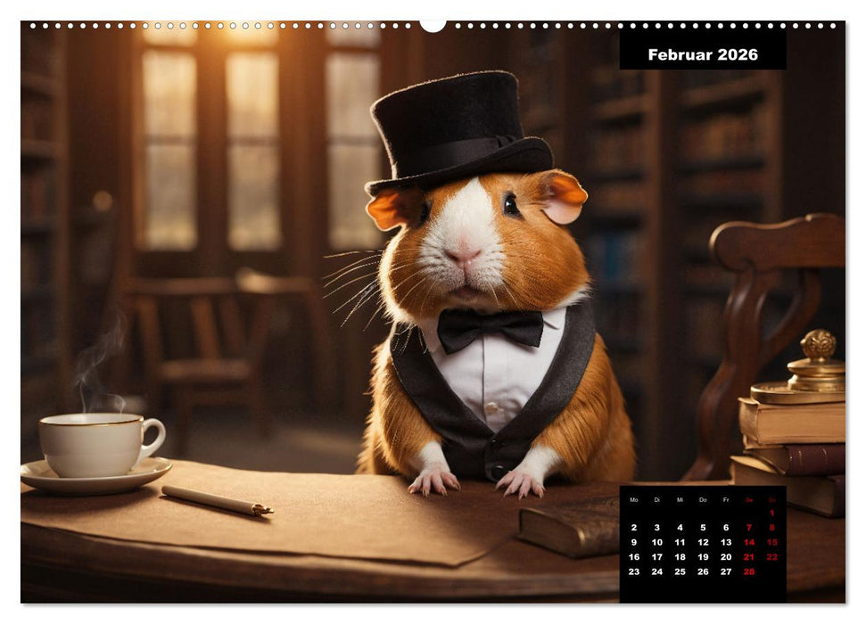 Meerschweinchen mal anders! (CALVENDO Premium Wandkalender 2026)