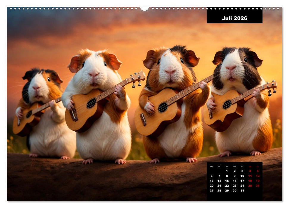 Meerschweinchen mal anders! (CALVENDO Premium Wandkalender 2026)
